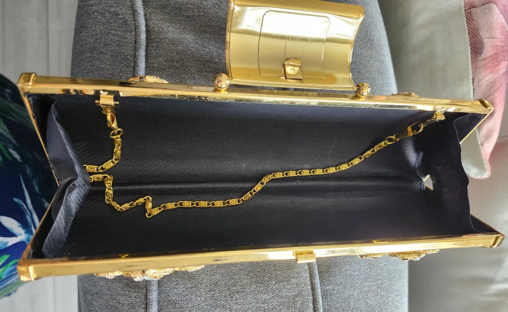 Gold Embellished Clutch image indicator(3)