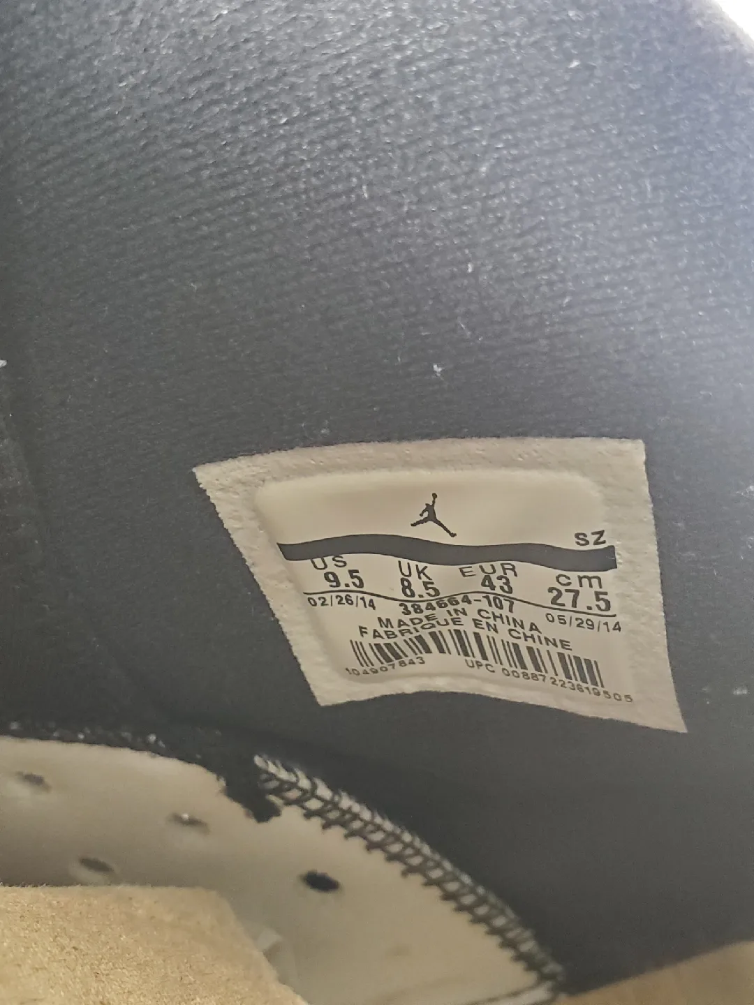 Men’s Jordan 6 Retro Sport Blue Comes W/Box 384664-107 Size 9.5 image indicator(5)