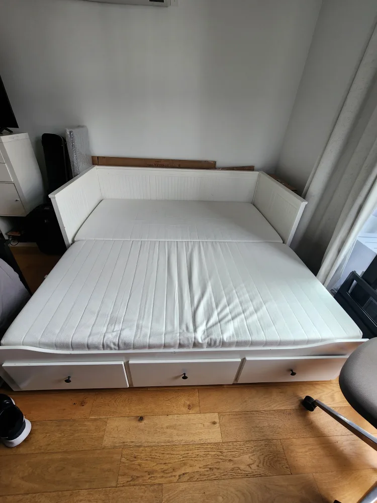 ASAP! Ikea Hemnes Daybed with 2 Åsvang medium firm mattresses image indicator(3)