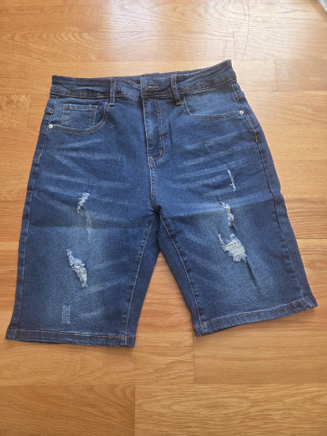 Distressed Denim Shorts - Size 28 - photo 5