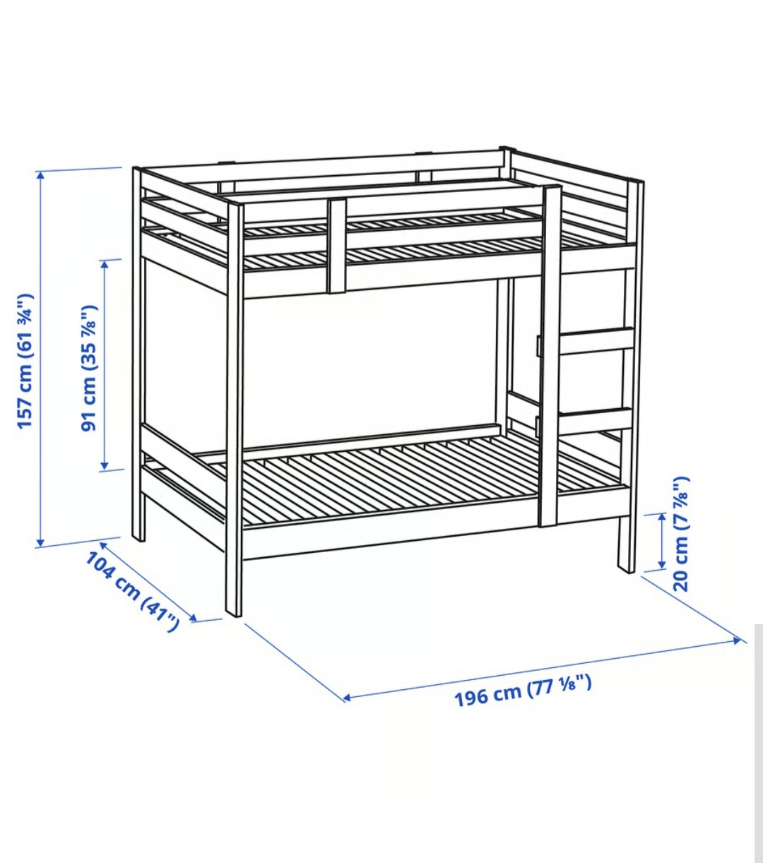 IKEA MYDAL Bunk Bed Frame - Pine - photo 2