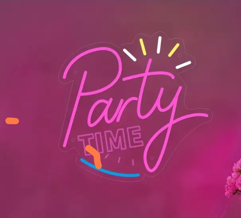 Party Time LED Neon Sign