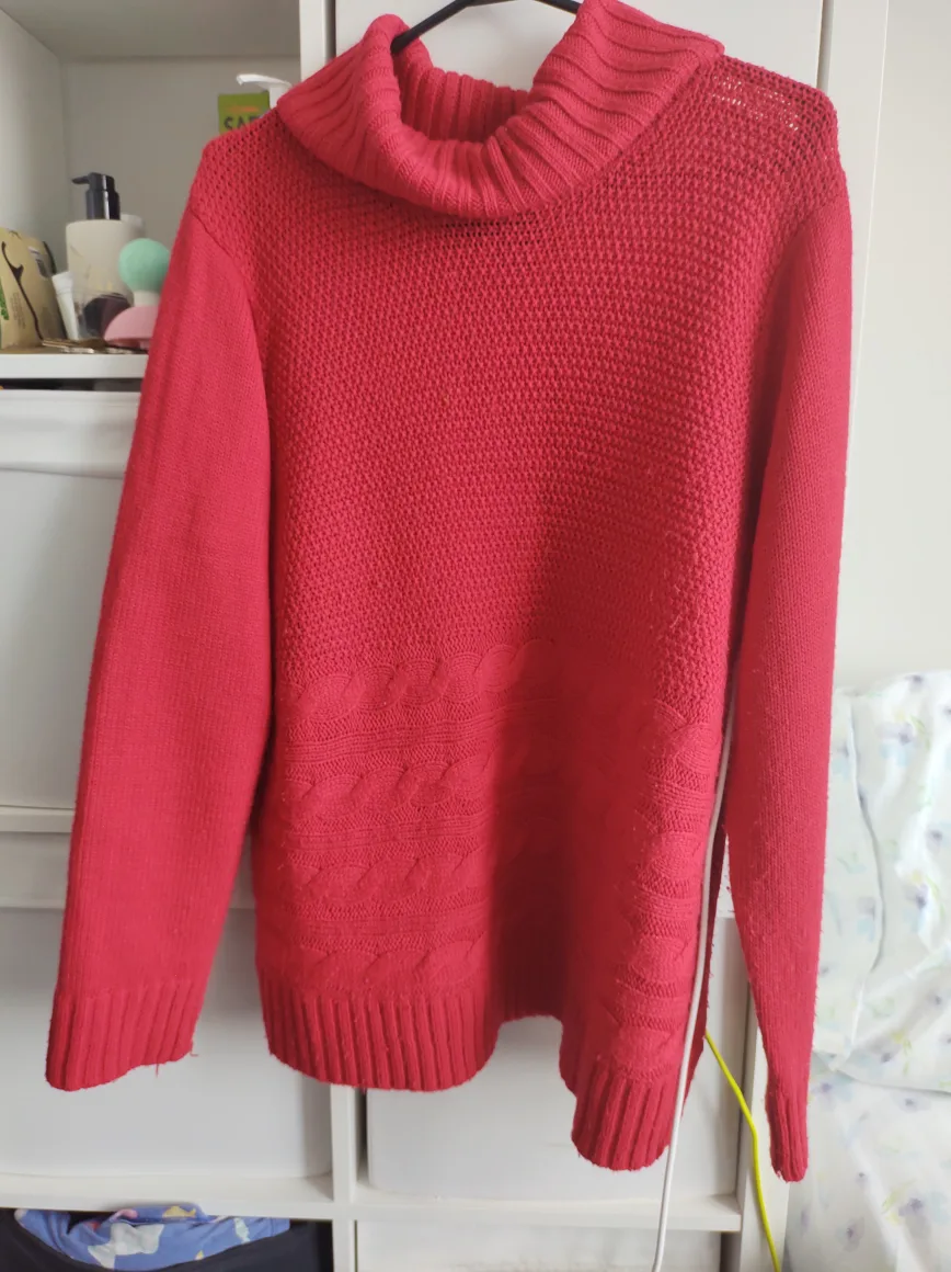 Gloria Vanderbilt Red Sweater - Size XL thumbnail