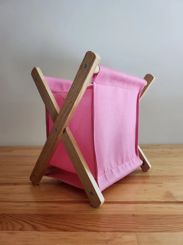 Folding Storage Basket - Pink 🥕 thumbnail