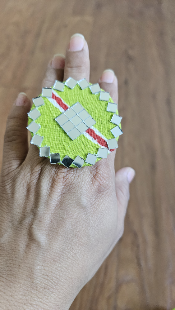 Handmade Mirror Ring - photo 2