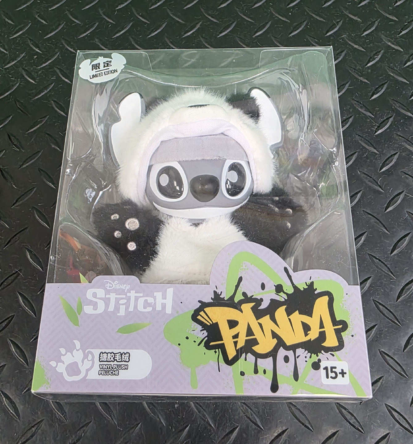 Disney Stitch Dressed as Panda Plush New