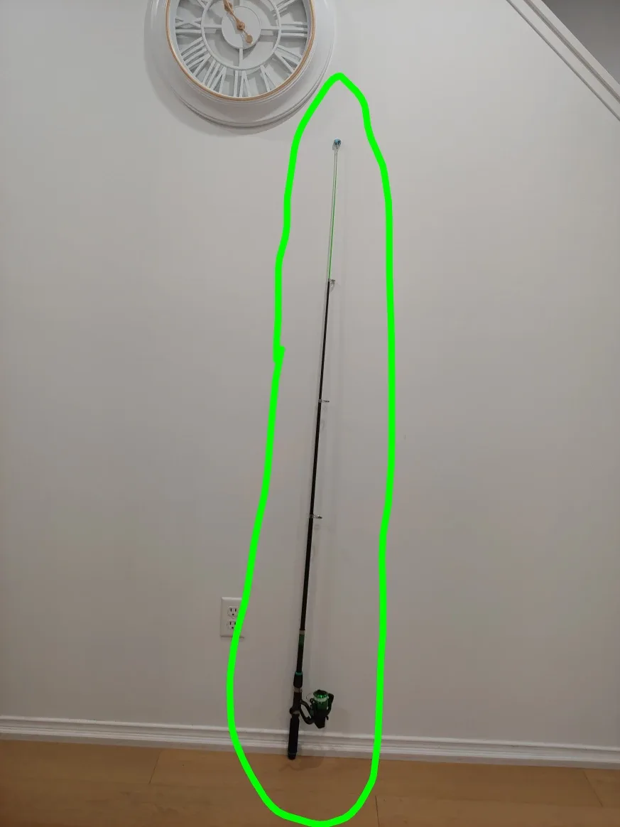 Fishing Rod & Reel Combo, Twlescopic, New, Green color image indicator(2)