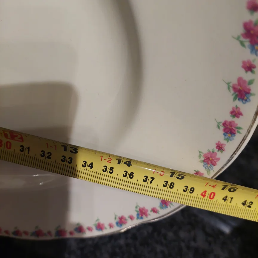 Floral Oval Serving Platter - 17-inch 🥕 image indicator(2)