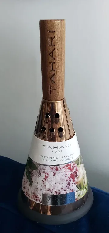 Tahari Home Copper Plated Grater with Acacia Wood Handle thumbnail