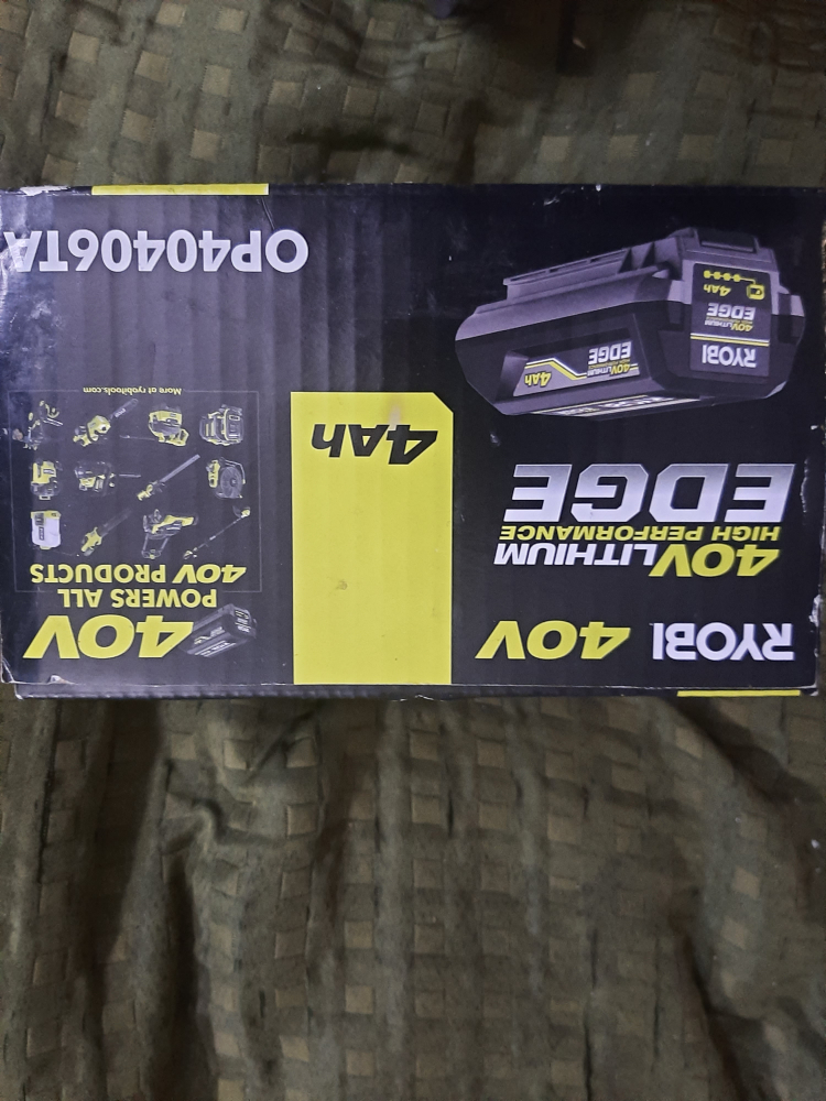 New Ryobi 40V Lithium High Performance EDGE 4Ah Battery - photo 2