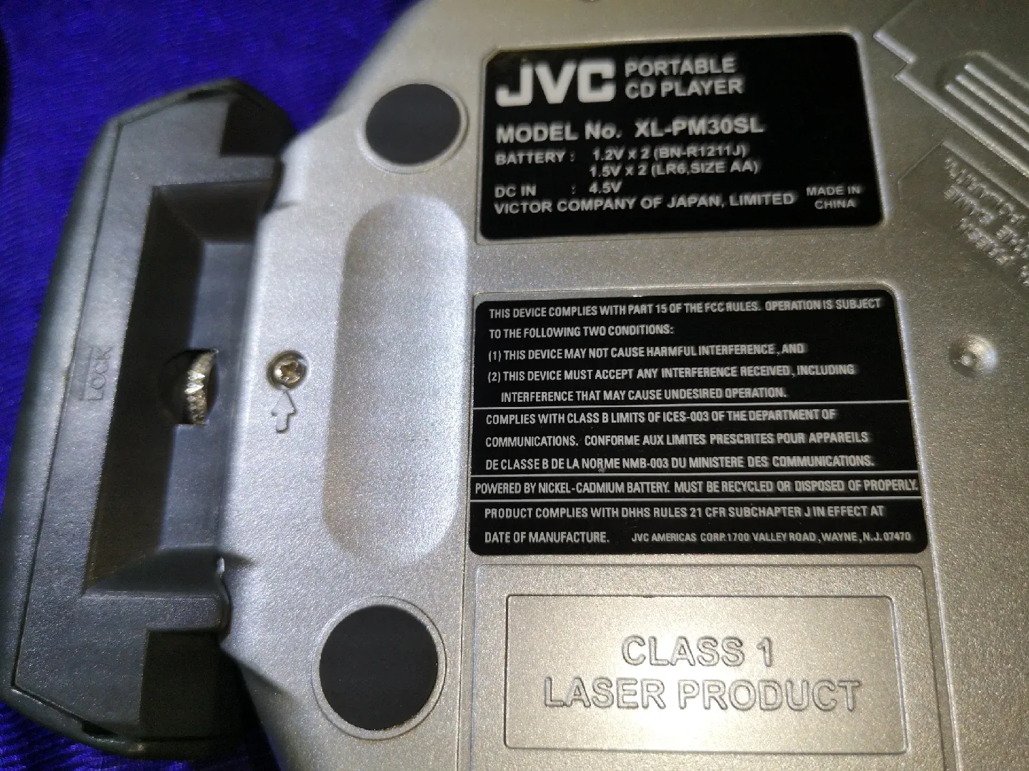 JVC ~ Portable Class 1 MP3-CD Player image indicator(6)