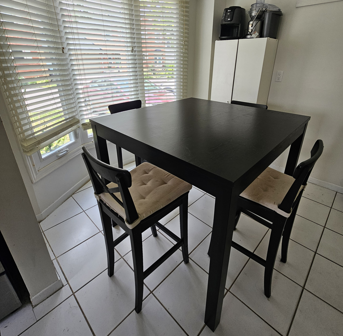 Black Dining Table with 4 Chairs - photo 5