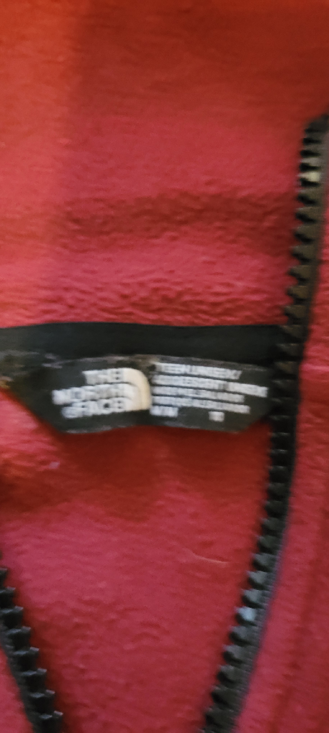 The North Face Red Fleece Hoodie - Size 10 - photo 3