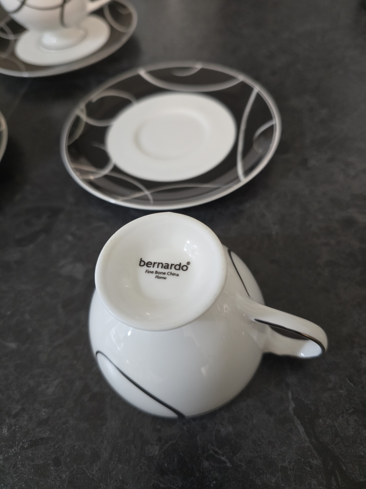 Bernardo Fine Bone China Flame EXPRESSO Cup and Saucer Set - photo 3