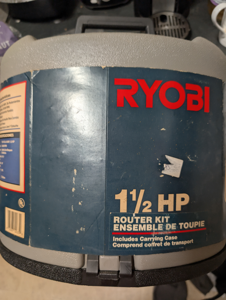 Ryobi 1 1/2 HP Router Kit with Case