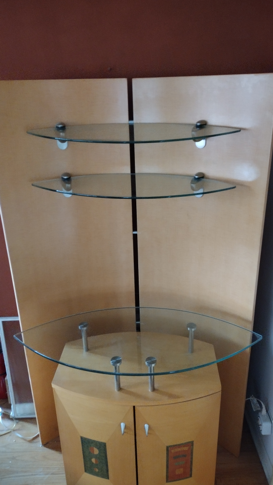 Unique Bar / Glass Shelf Display Cabinet. - photo 2