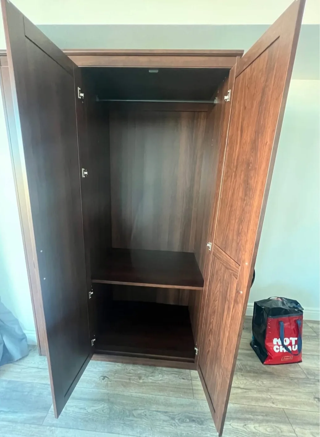 IKEA SONGESAND WARDROBE LIKE NEW BROWN image indicator(3)