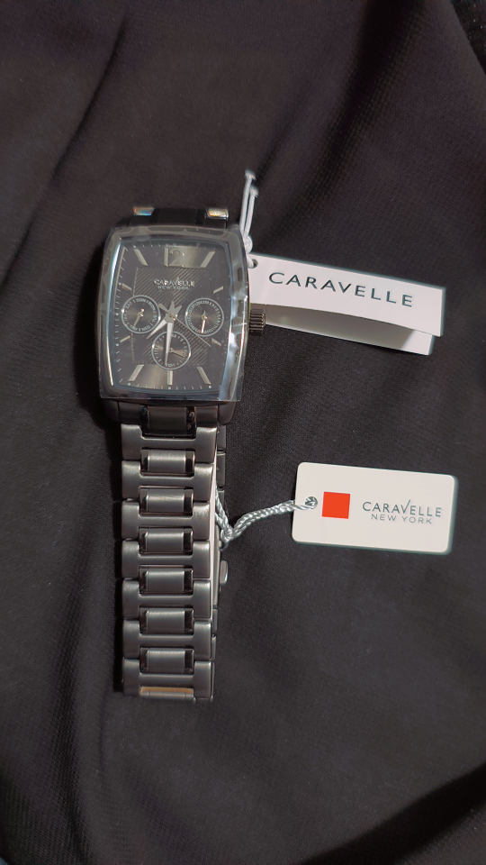 Caravelle New York Men's Black Watch - photo 3