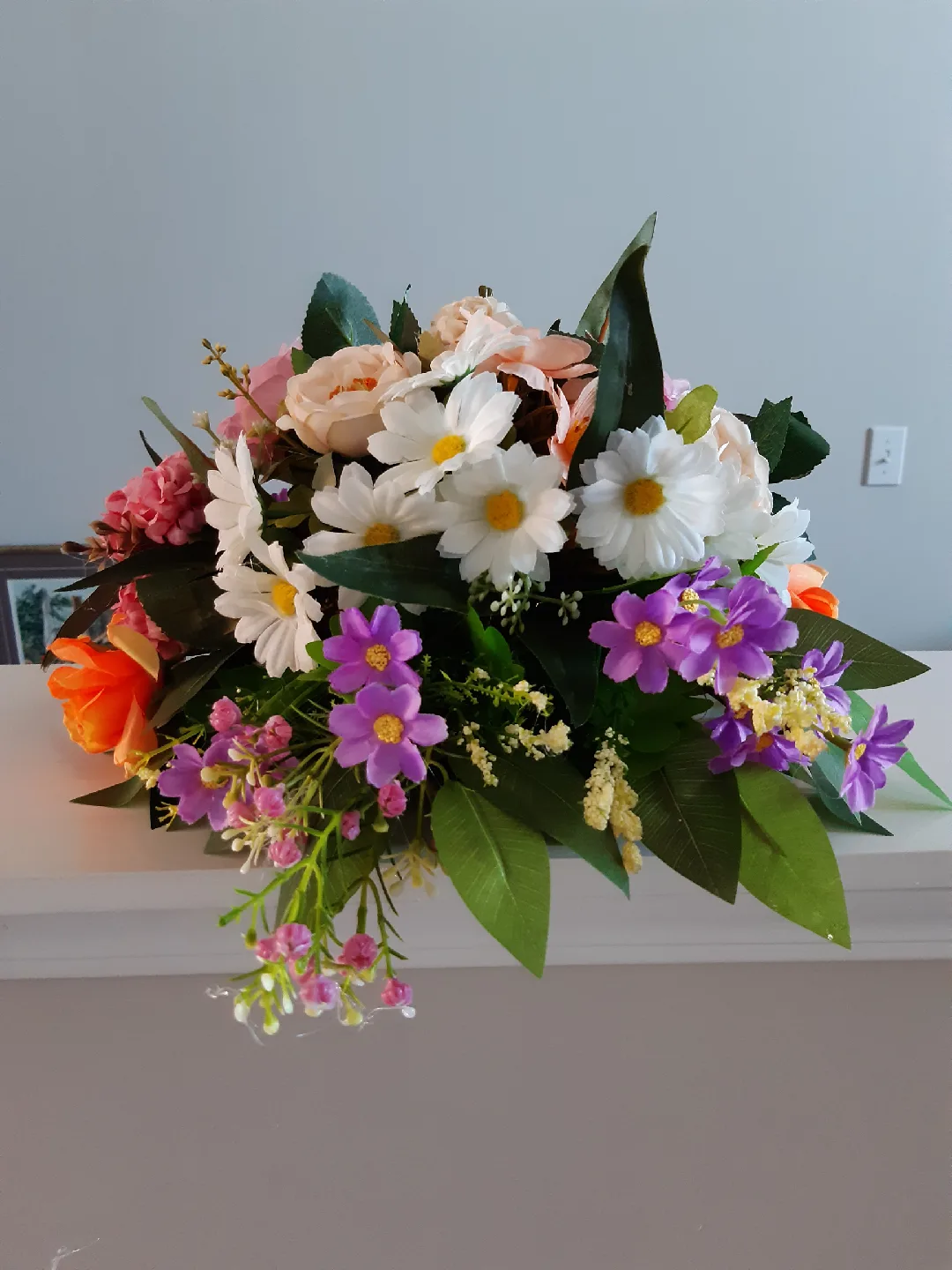 Artificial Floral Arrangement -Grave/Tombstone🧡 image indicator(3)