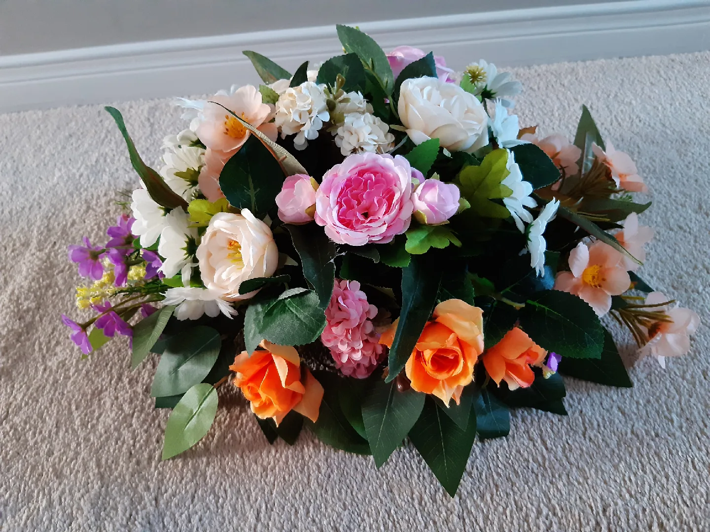 Artificial Floral Arrangement -Grave/Tombstone🧡 image indicator(5)