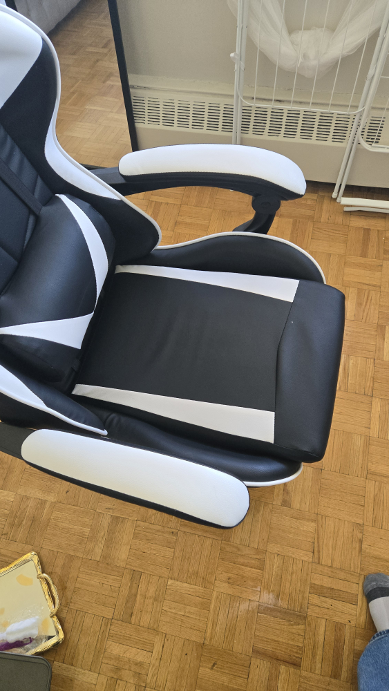 Gamenote Black & White Gaming Chair - photo 4