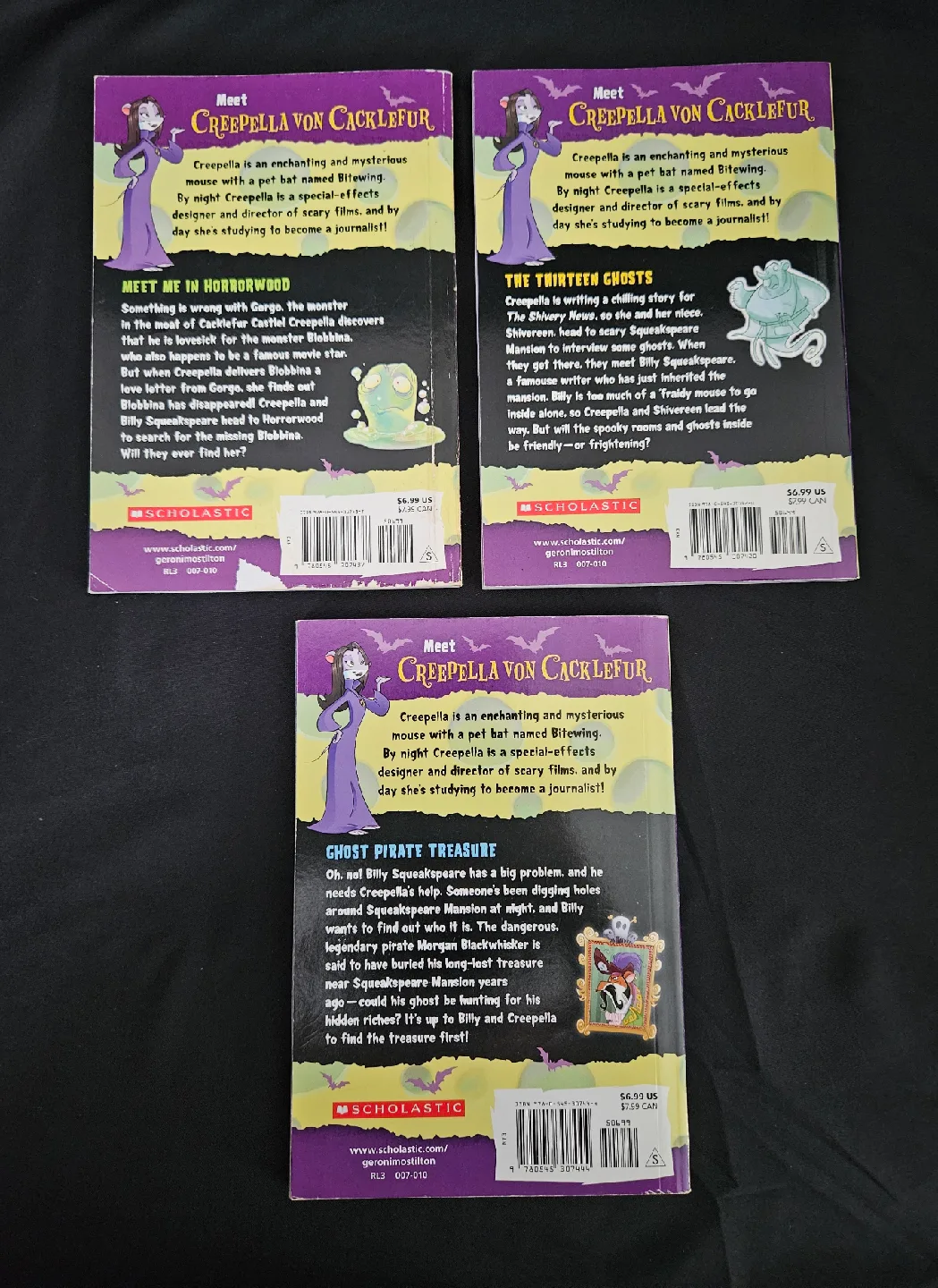 Geronimo Stilton Creepella Von Cacklefur Book Lot - 3 books image indicator(2)