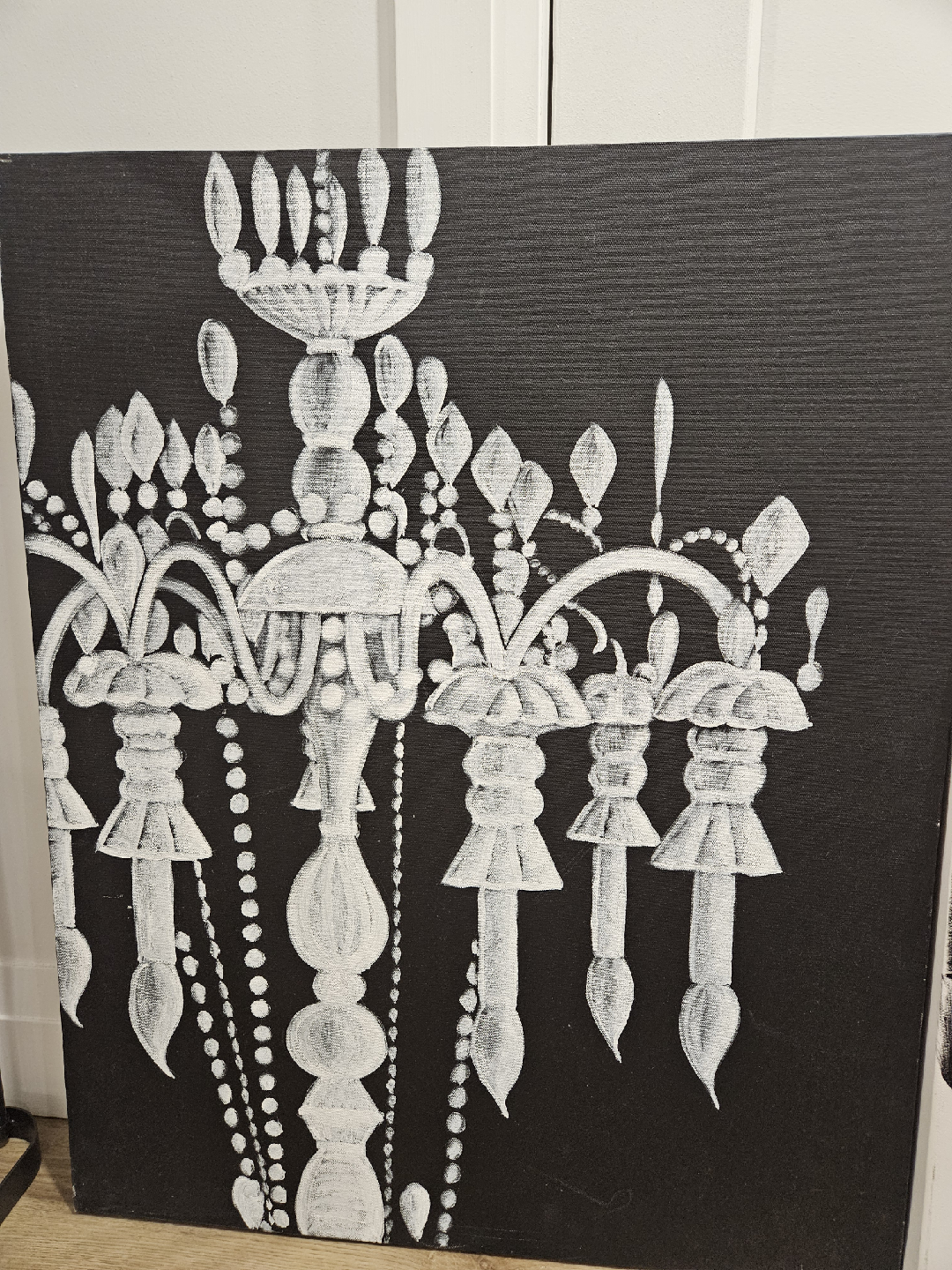 Chandelier Painting - Black and White - photo 2