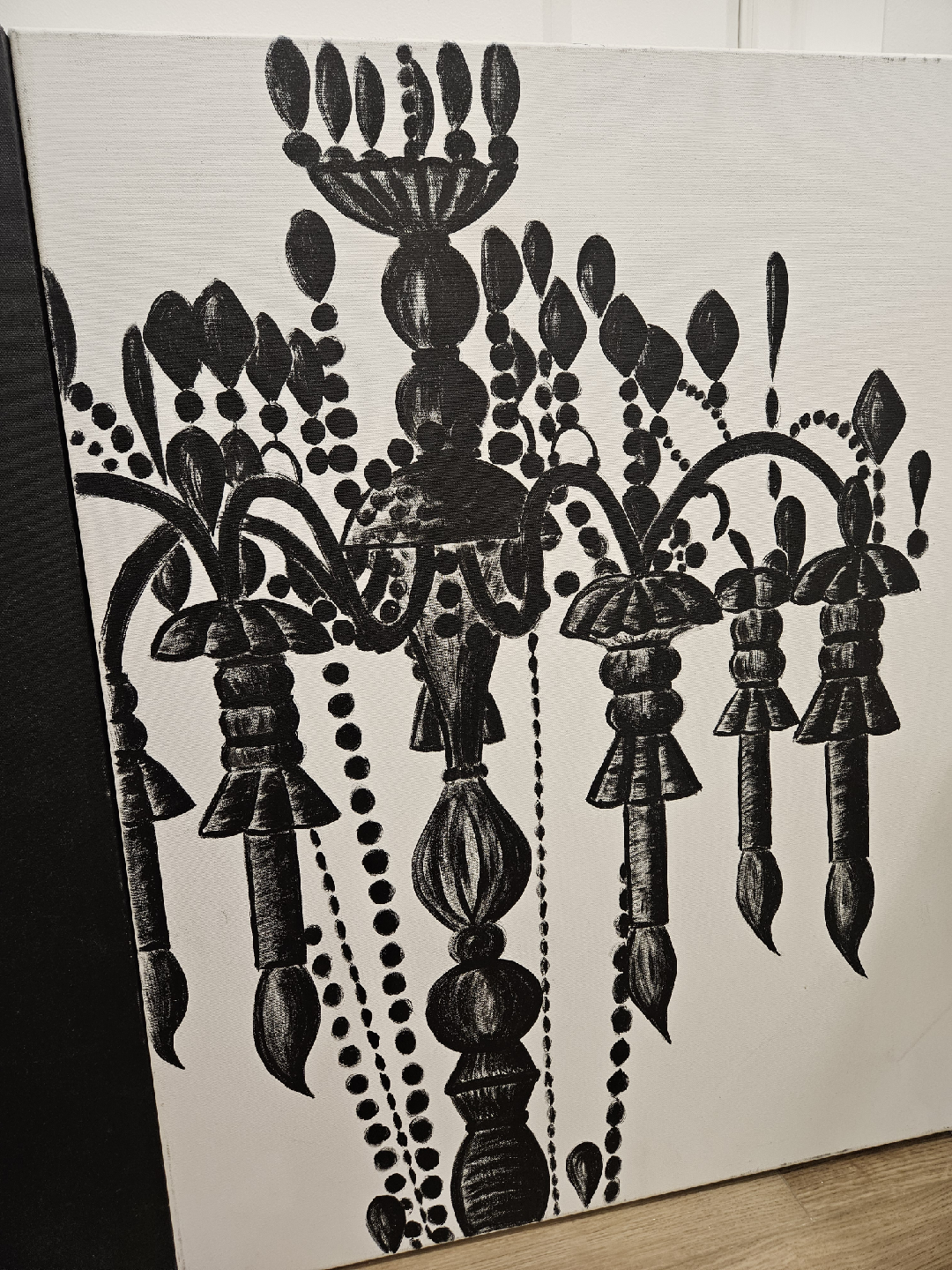 Chandelier Painting - Black and White - photo 3