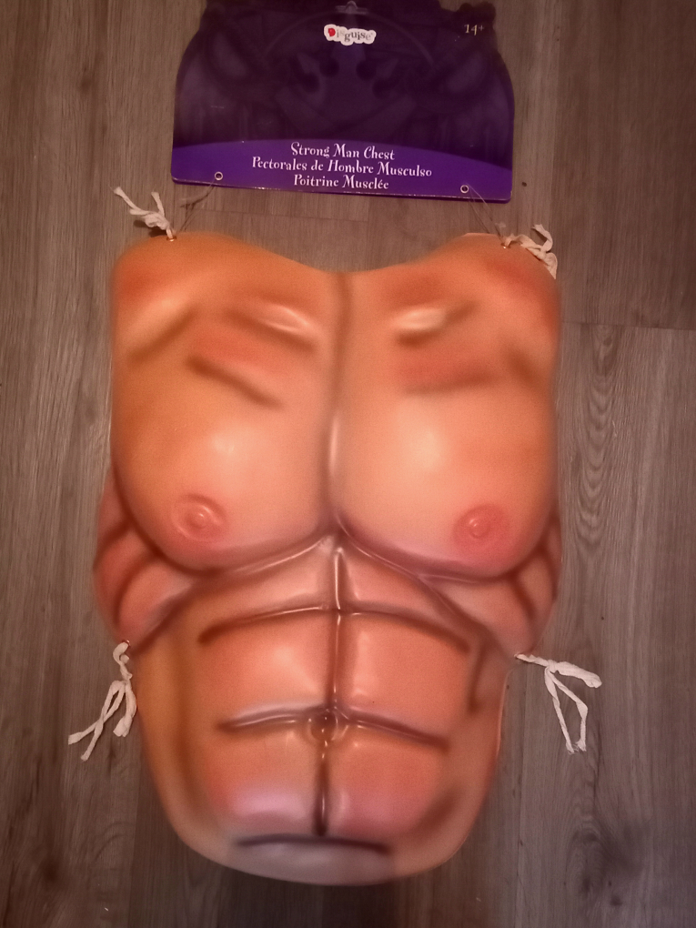 Strong Man Chest Muscle Costume