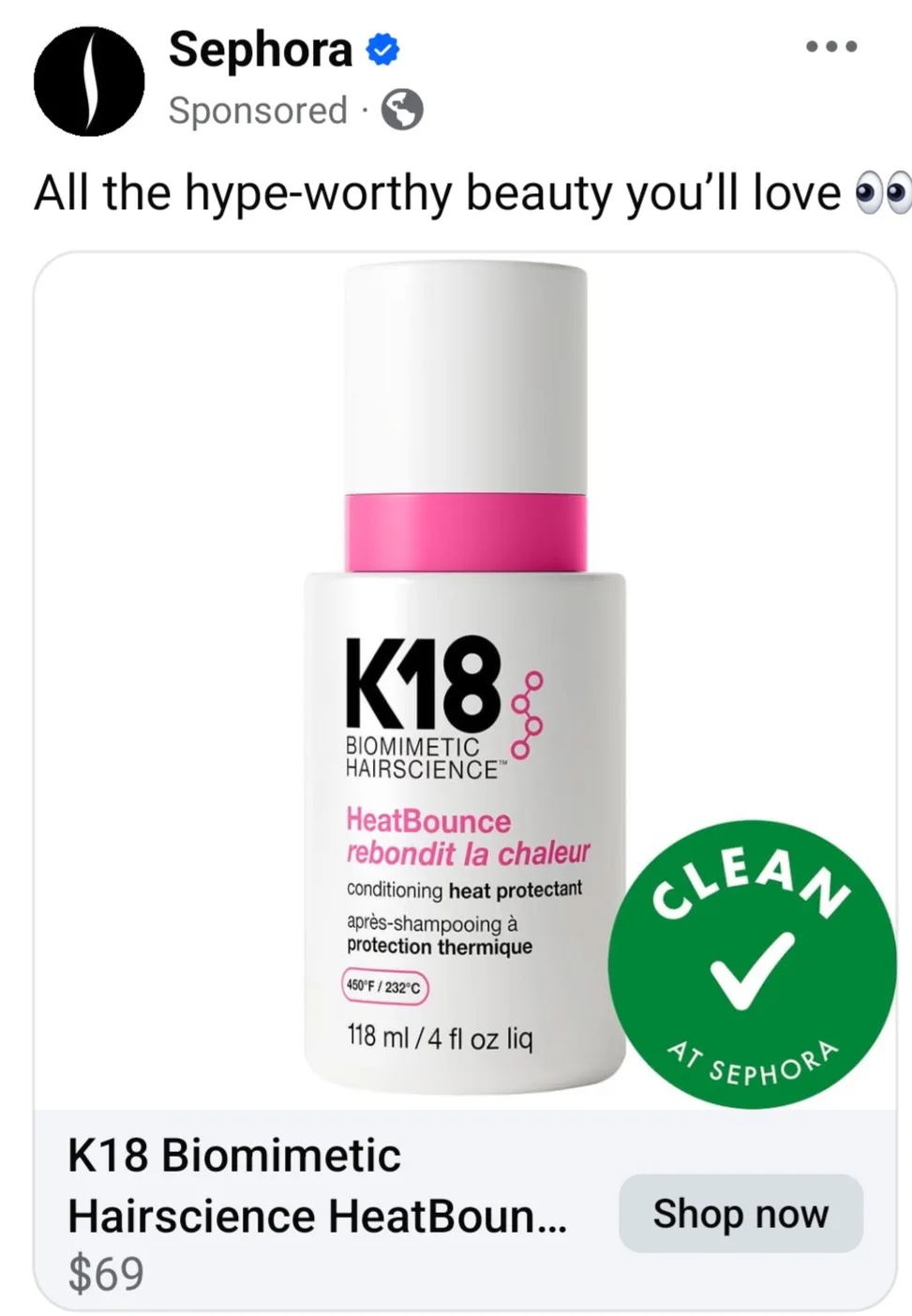K18 HeatBounce Heat Protectant 118ml image indicator(5)
