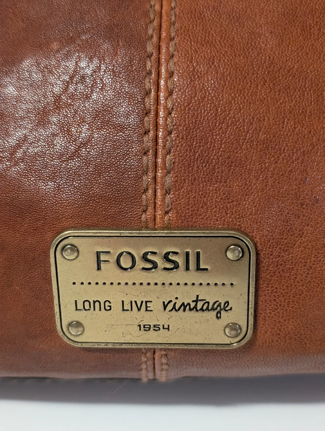 Fossil Long Live Vintage Brown Leather Purse image indicator(2)