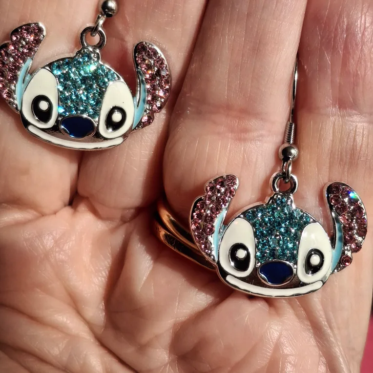 Disney Sparkly Stitch Earrings thumbnail