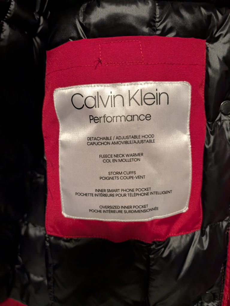 Calvin Klein Performance Red Winter Parka- Never Used - photo 3