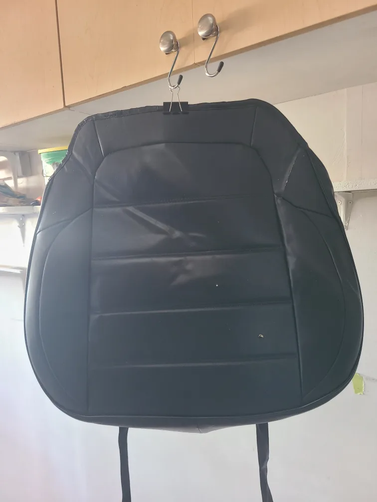 Black Leather Car Seat Covers image indicator(4)