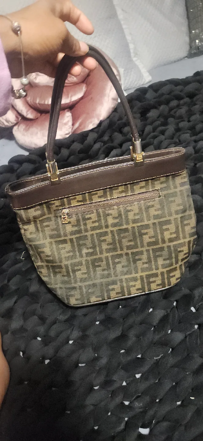 Fendi Vintage Brown Tote Bag
