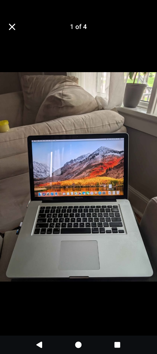MacBook Pro Silver with Charger
