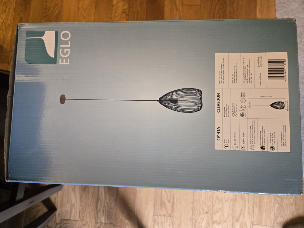 Eglo Clevendon Pendant Light - Black