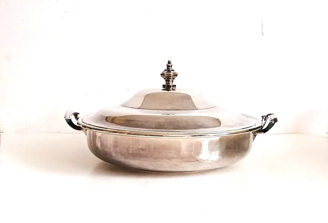 Silver Plated Serving Dish ~ Marlboro Plate thumbnail
