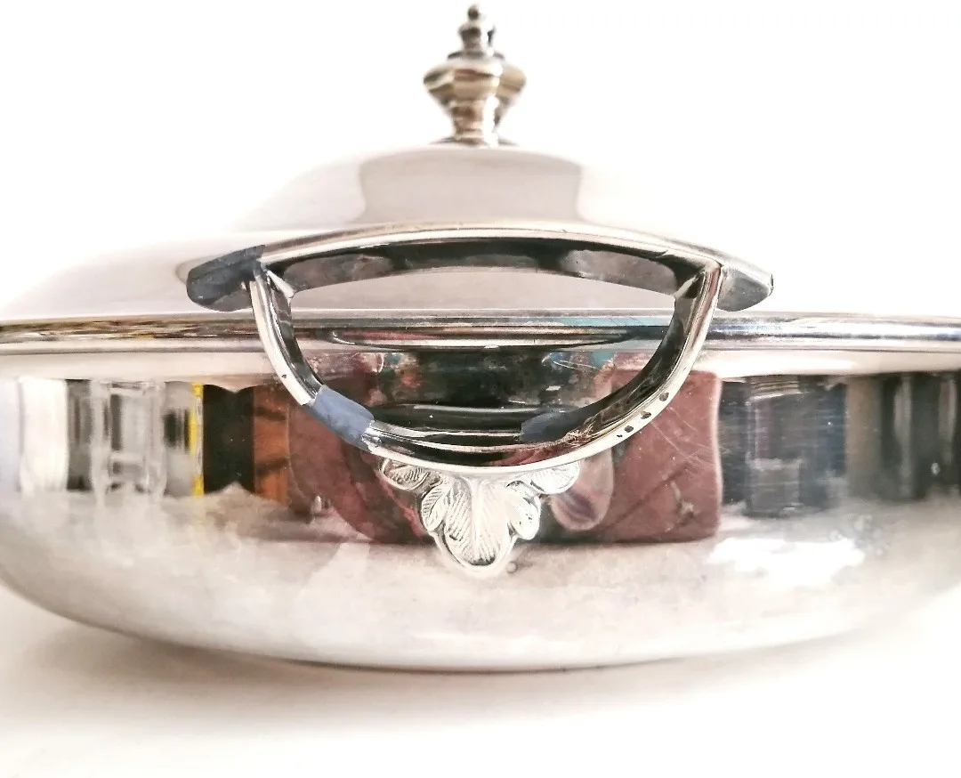 Silver Plated Serving Dish ~ Marlboro Plate image indicator(4)