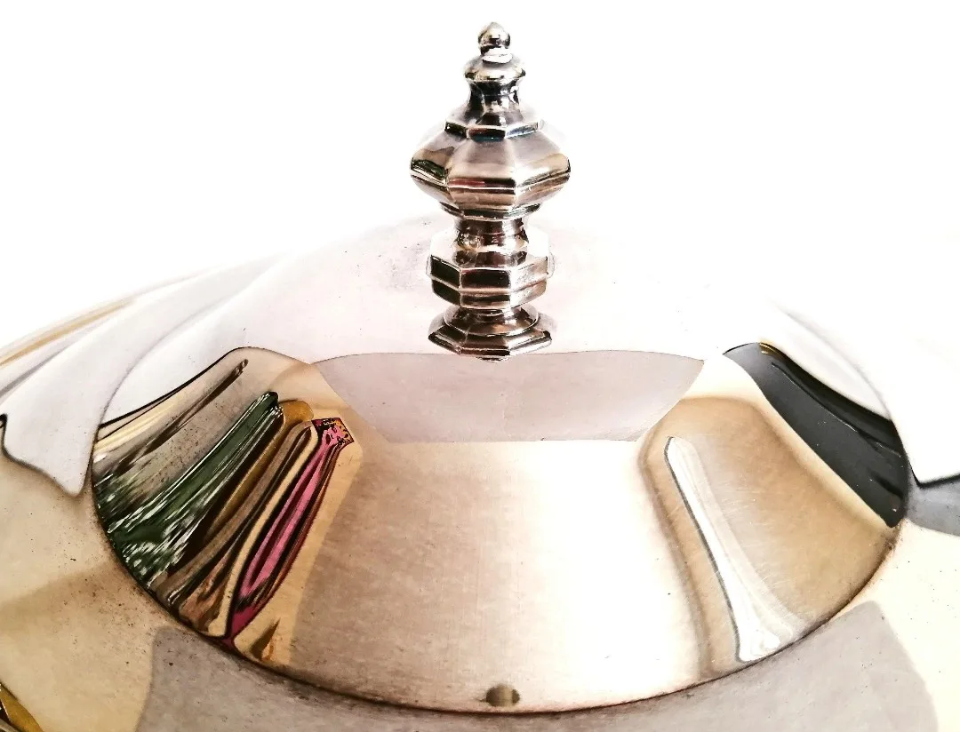 Silver Plated Serving Dish ~ Marlboro Plate image indicator(5)