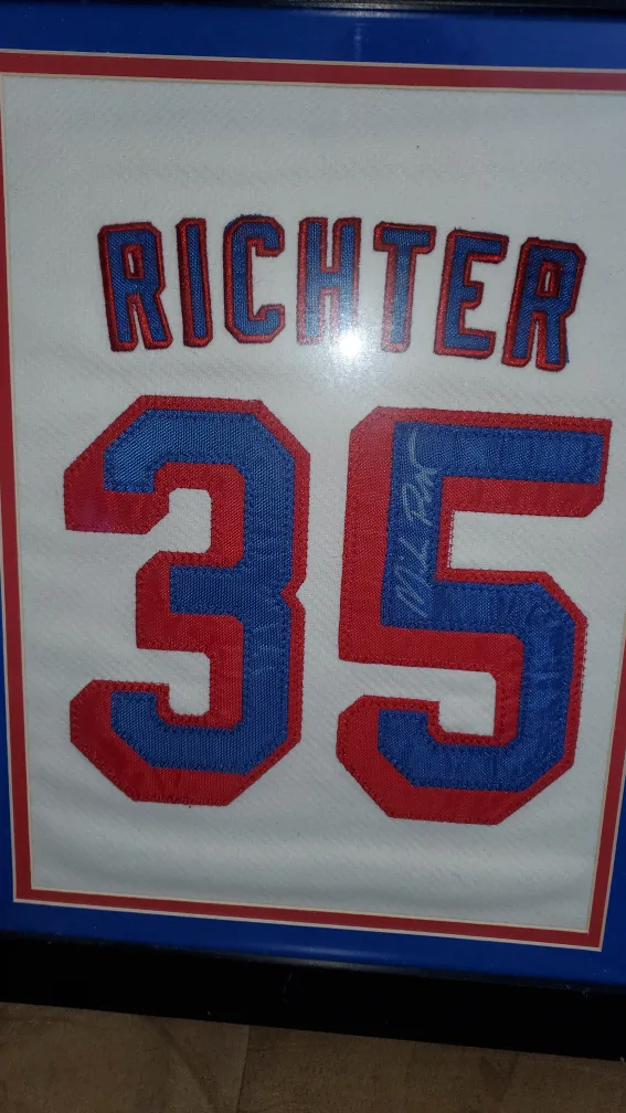 Mike Richter NY Rangers Framed Jersey image indicator(3)