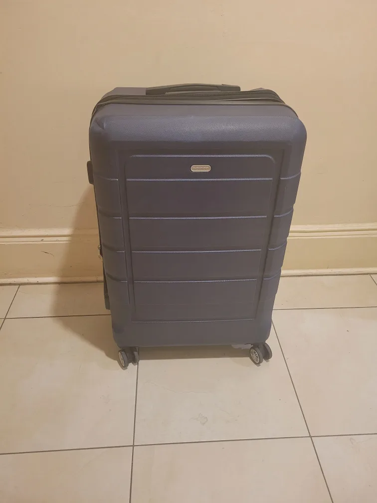 Spinner plastic Suitcase - Blue thumbnail