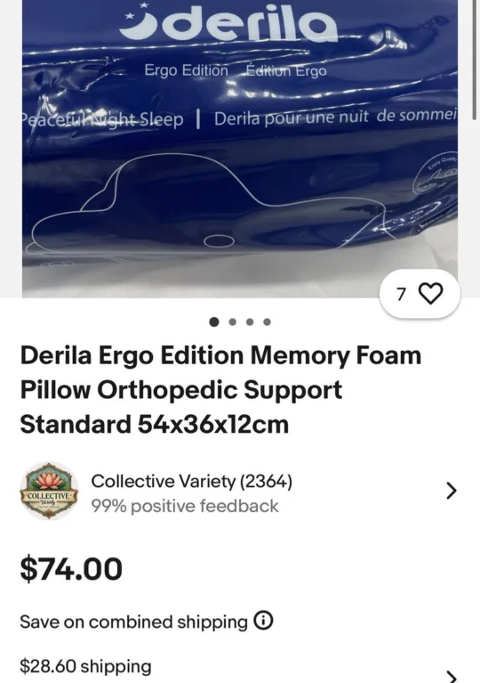 Derila Memory Foam Pillow Orthopedic Support! image indicator(7)