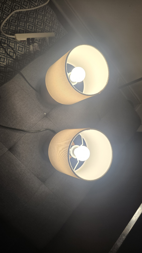 Pair of Small Wooden Table Lamps - photo 2