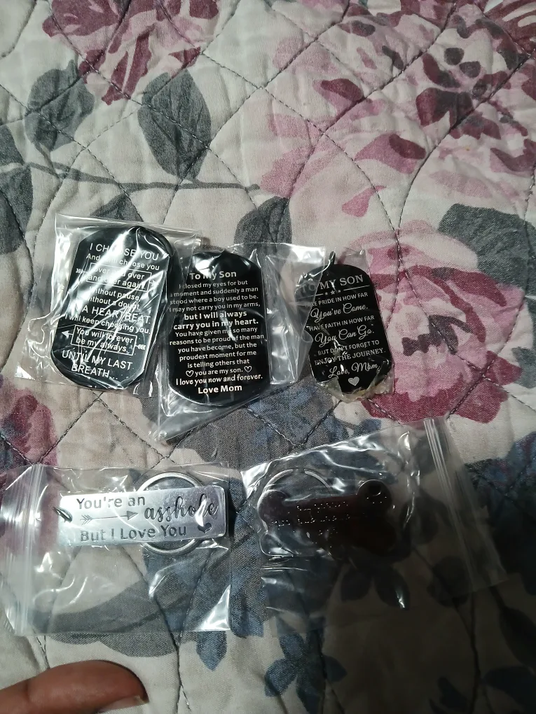 Keychains with Sentimental Quotes all $20 thumbnail