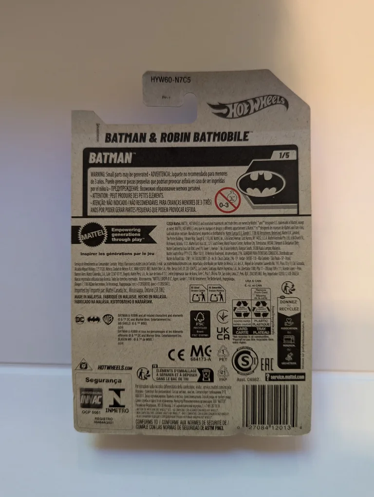 Hot Wheels Batman & Robin Batmobile image indicator(3)