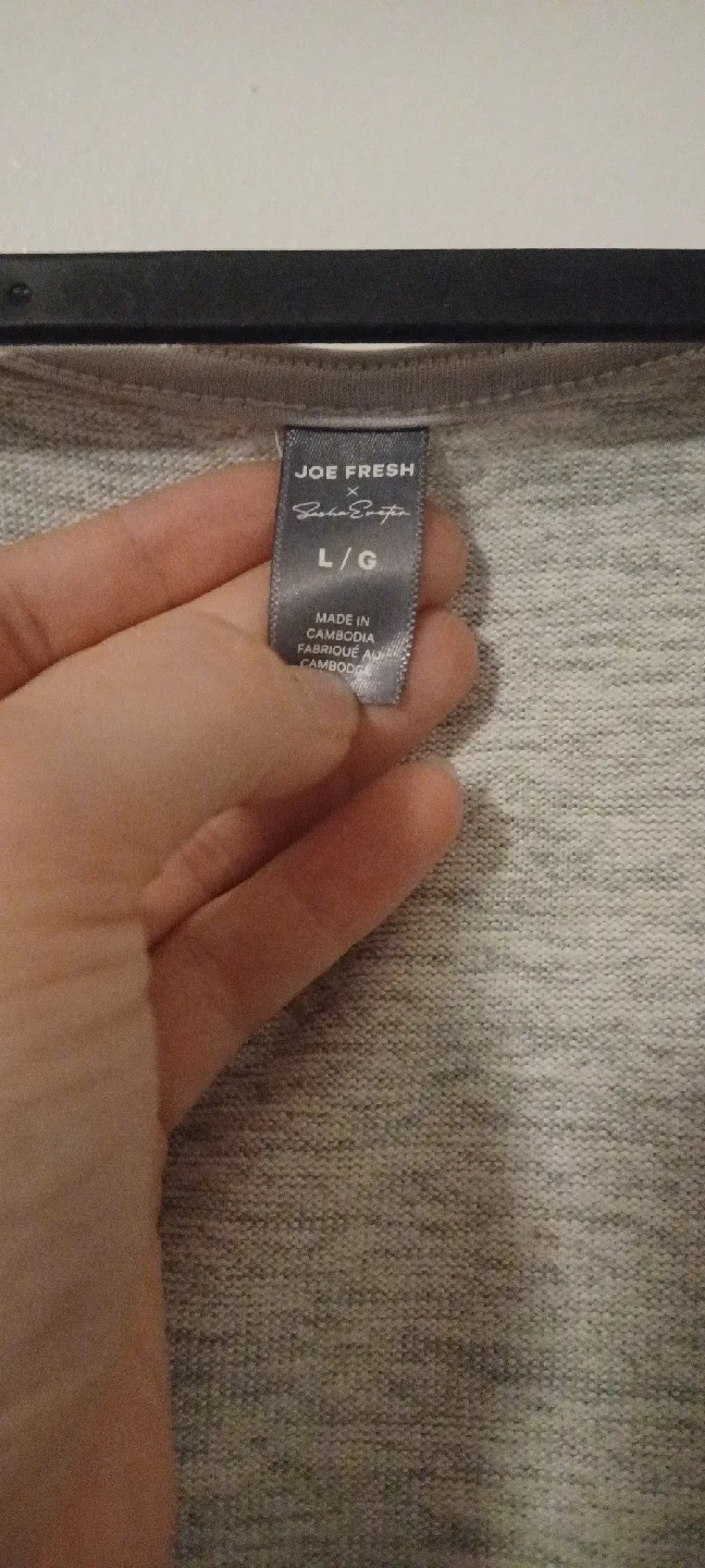 Joe Fresh Grey Wrap Top - Size L image indicator(3)