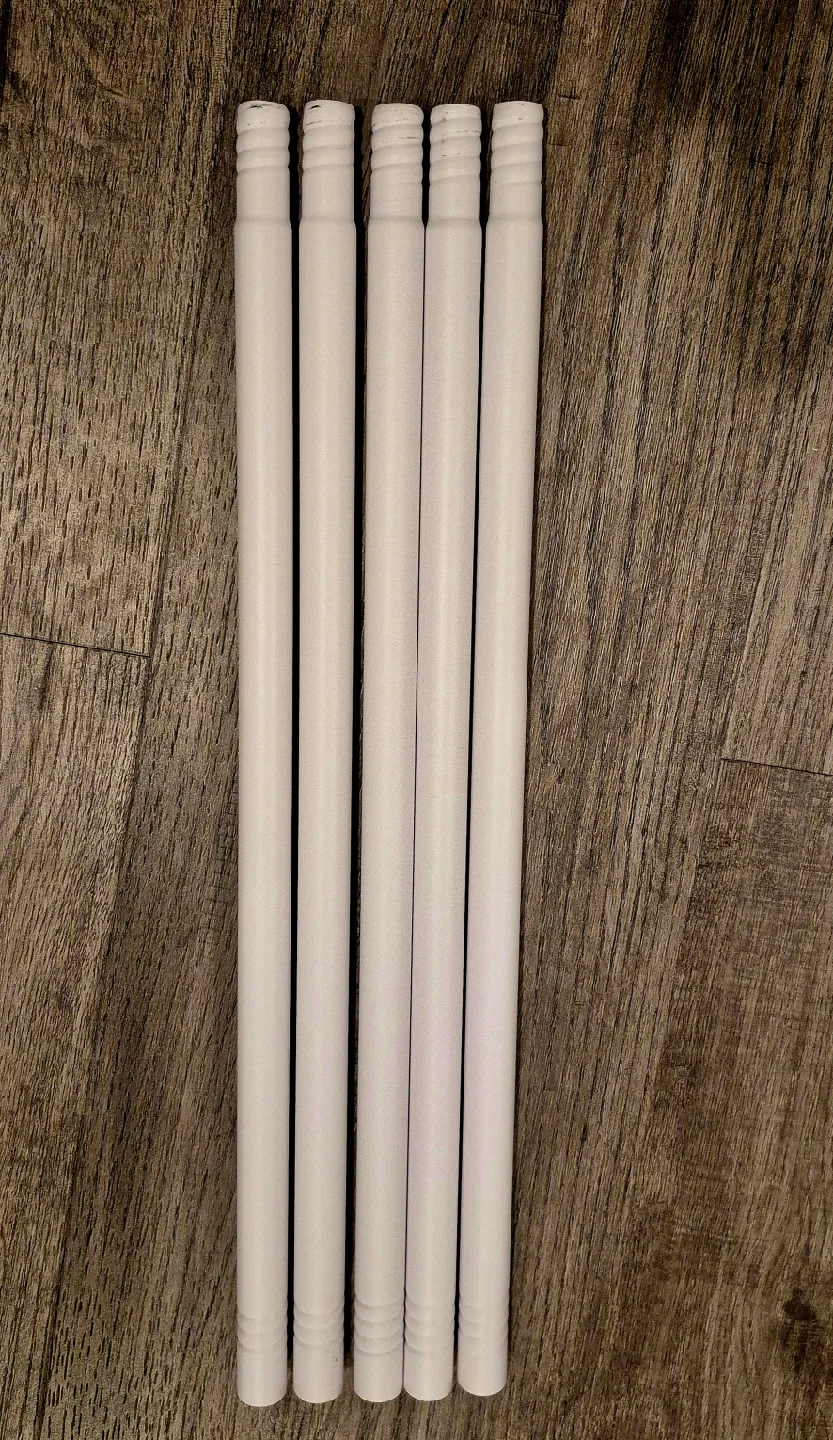 White 5/8" Closet/Curtain Rods - parts L72.8" thumbnail