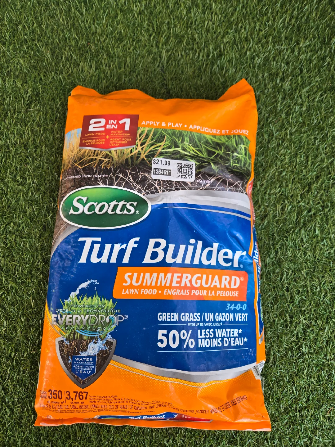 Brand new scotts turf builder grass lawn food 4kg bag thumbnail