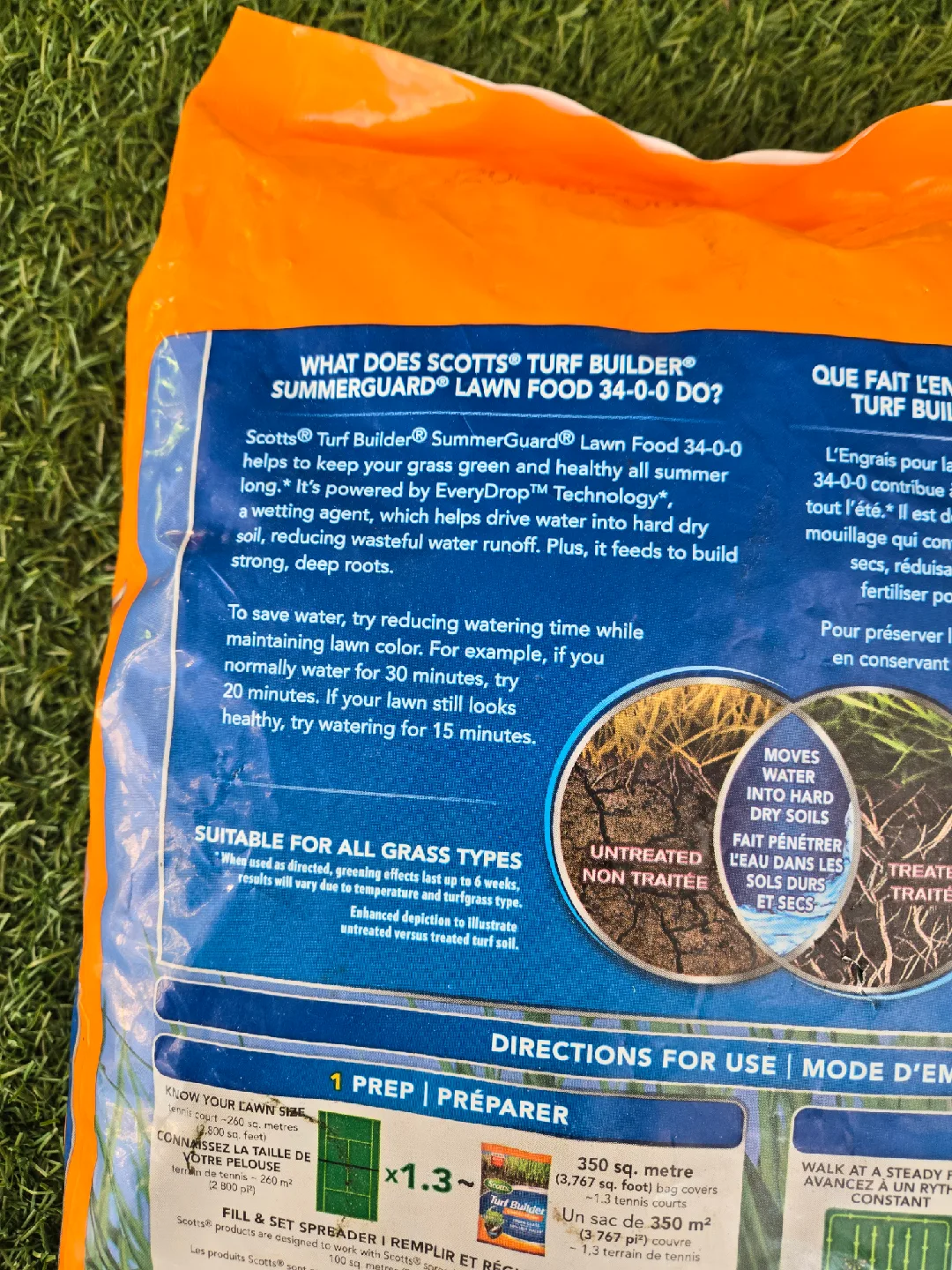 Brand new scotts turf builder grass lawn food 4kg bag image indicator(5)